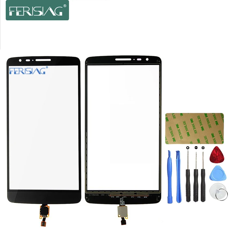 Ferising AAA 100% Сенсорный экран для LG G3 D850 D855 D858 Сенсорные панели телефонов Сенсор Digitizer