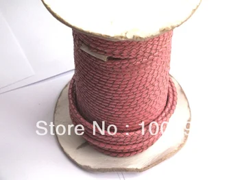 

2017-- (3MM)100m/lot braided leather cords hot on sale ,and the 10kinds colors for choice (FREE SHIPPING)