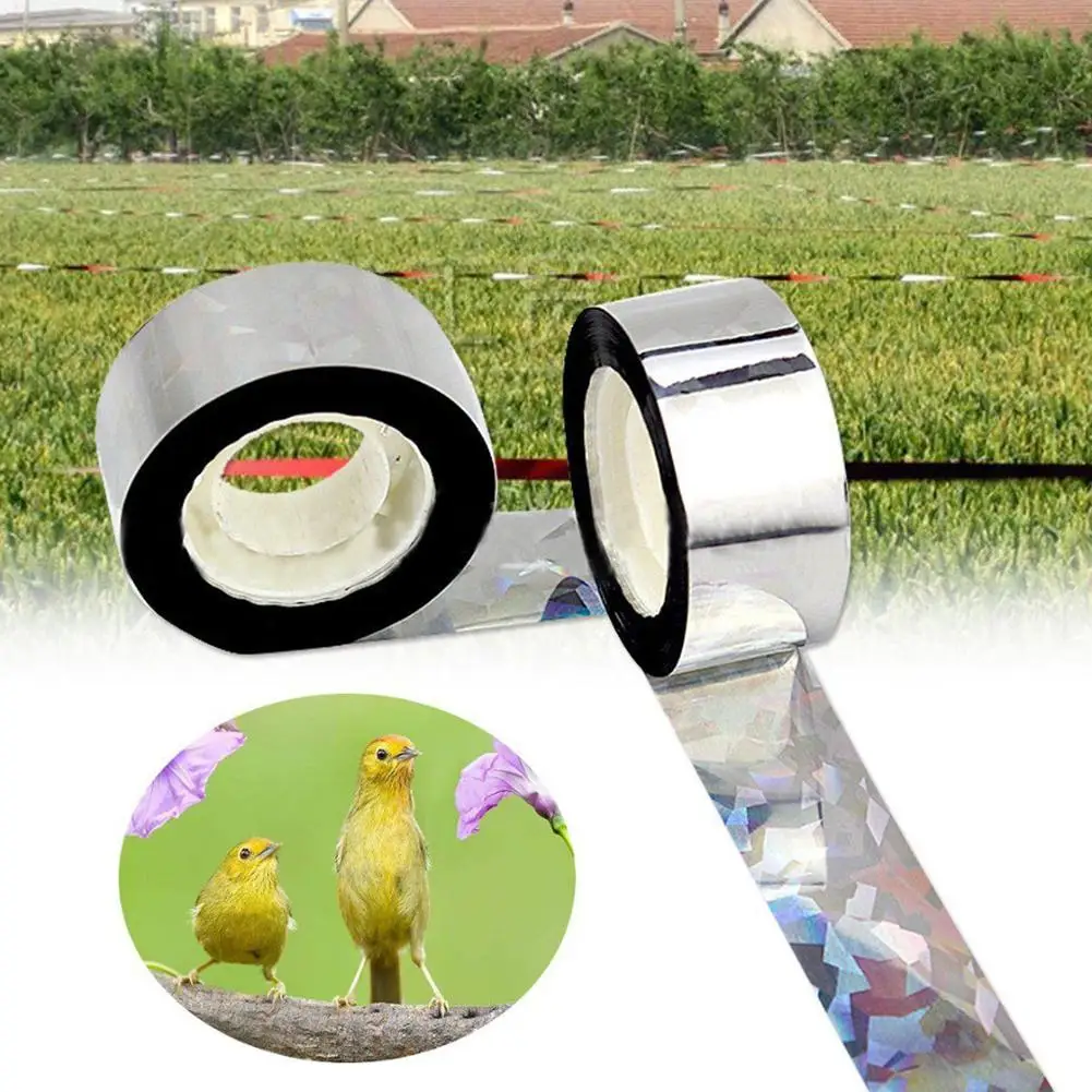 

1Pc 45m Anti Bird Tape Audible Repellent Pigeon Fox Scare Deterrent Flash Ribbon