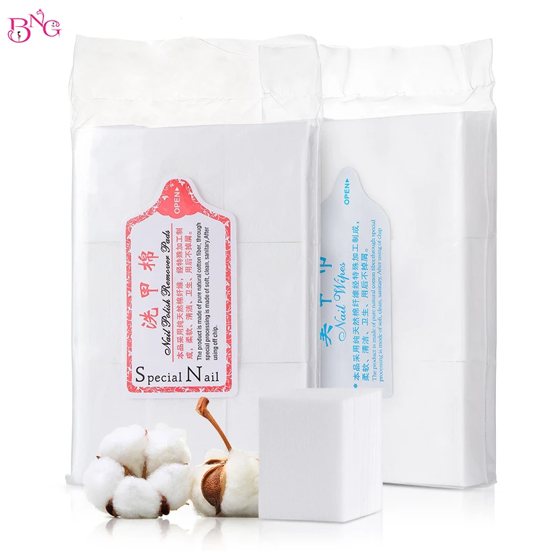 

BNG Lint-Free Nail wipes Nail Polish Remover Pads Gel Polish For Manicure Removal Wraps cotton Nail Art Tools Lint free