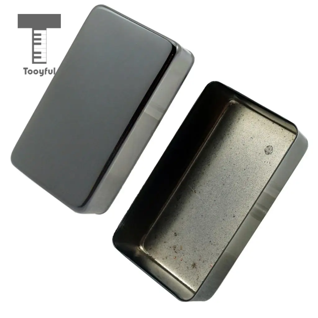 Tooyful 2 Pcs Sealed Closed Double Coil Humbucker Pickup Cover for Electric Guitar Parts