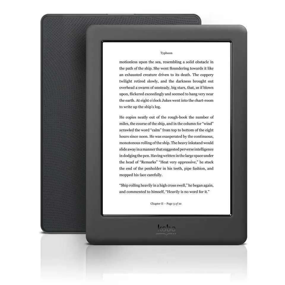 Электронная книга Kobo GloHD 300ppi электронная e ink 6 дюймов N437 HD экран 1448x1072 4/16 ГБ Wi