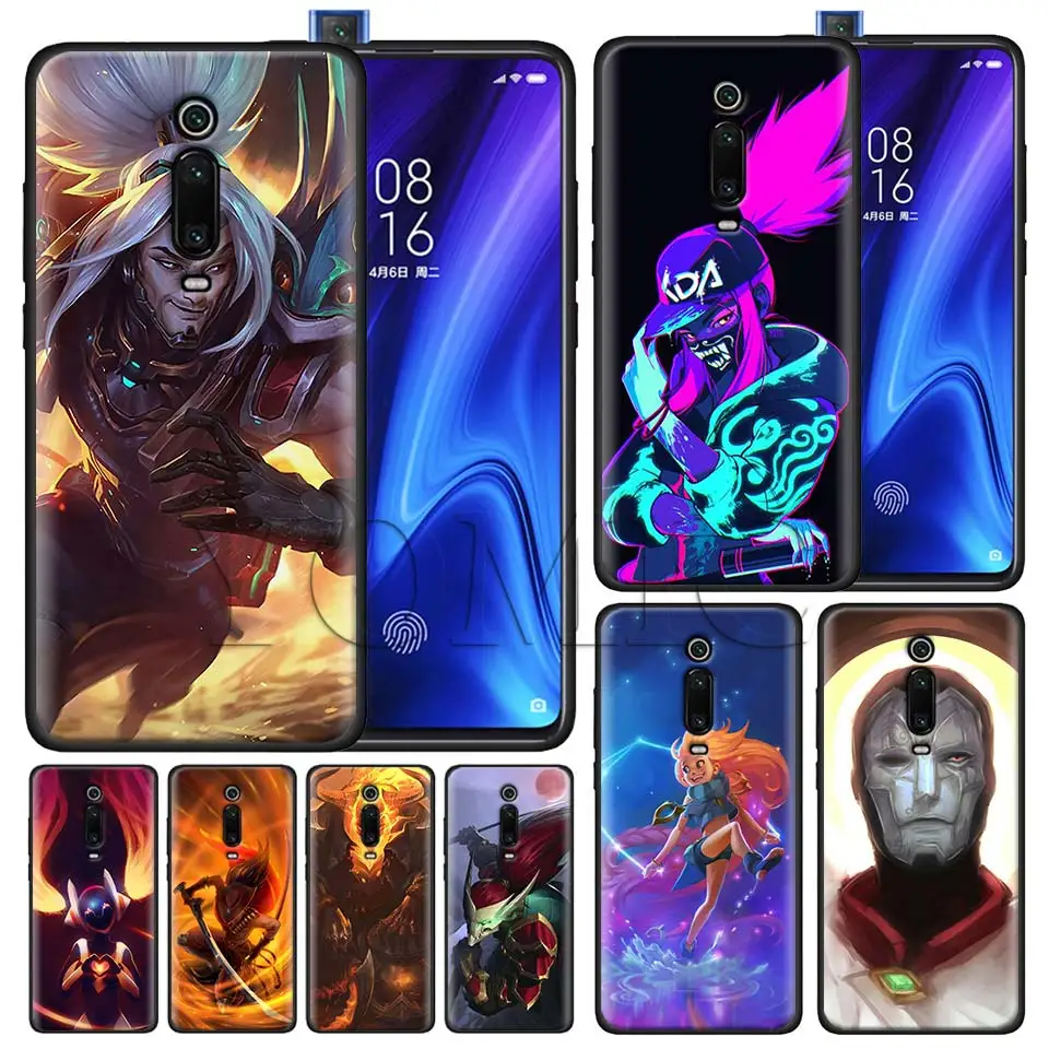 

League of Legends Black Case for Xiaomi Redmi Note 7 7s K20 5 6 Pro Redmi 6 6 5 5Plus 4X S2 Y3 Silicone Soft Case