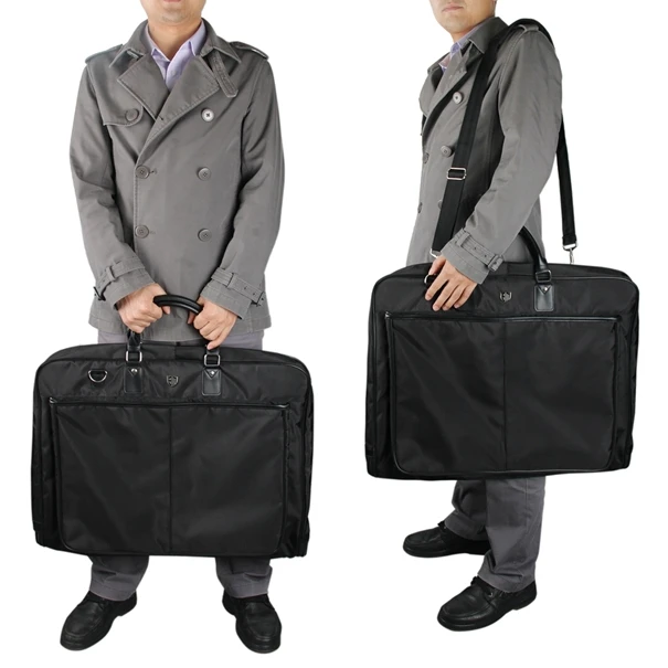 WORTHFIND Men's Travel Suit Tote Garment Storage Bag Men Women Black