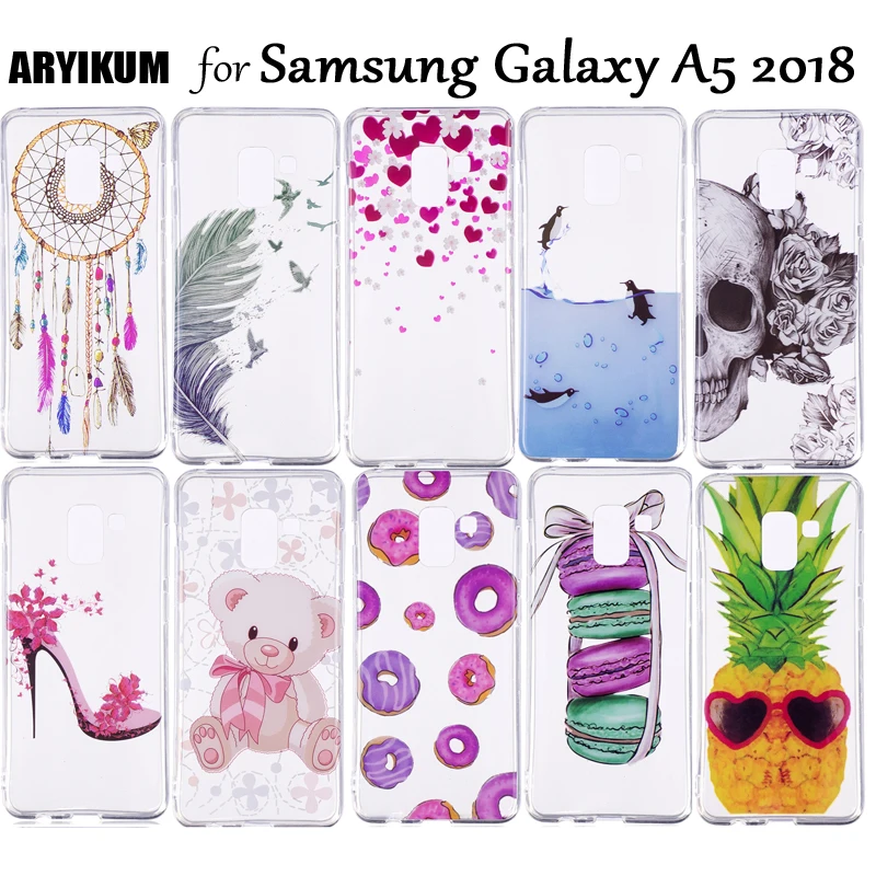 Чехлы для телефонов Smsung Galaxy A8 2018 a530 мягкий силиконовый прозрачный чехол из ТПУ