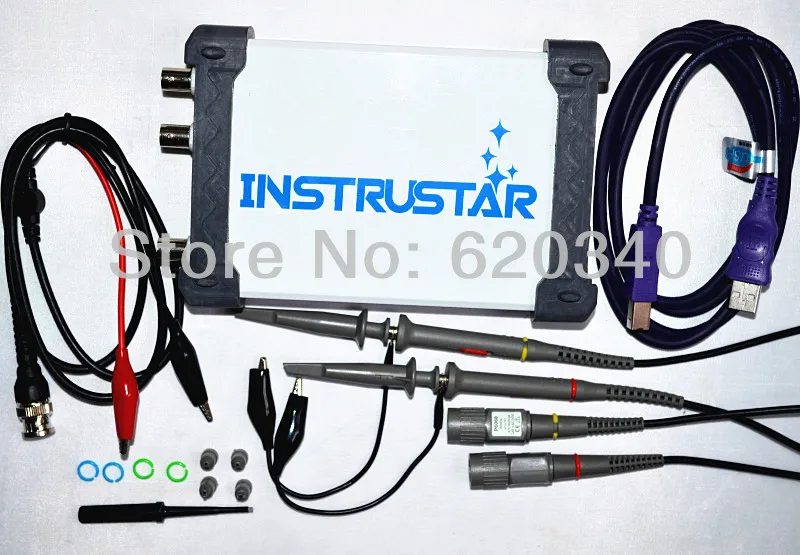 

ISDS220B Virtual PC USB oscilloscope 200M sample rate 60M bandwith with DDS Signal source generator Free shipping