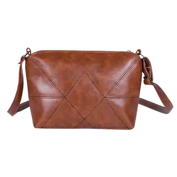 

Female Fashion Solid Color Shoulder Messenger Packs Lady Pure Color Simple PU Leather Messenger Flap Bags Women Crossbody Bags