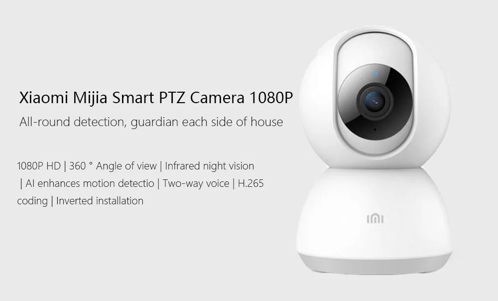 Оригинальная смарт-камера Xiaomi Chuangmi xiaobay Mijia 1080 P, Wi-Fi, панорамирование, ночное видение, 360 угол обзора, видеокамера, Радионяня