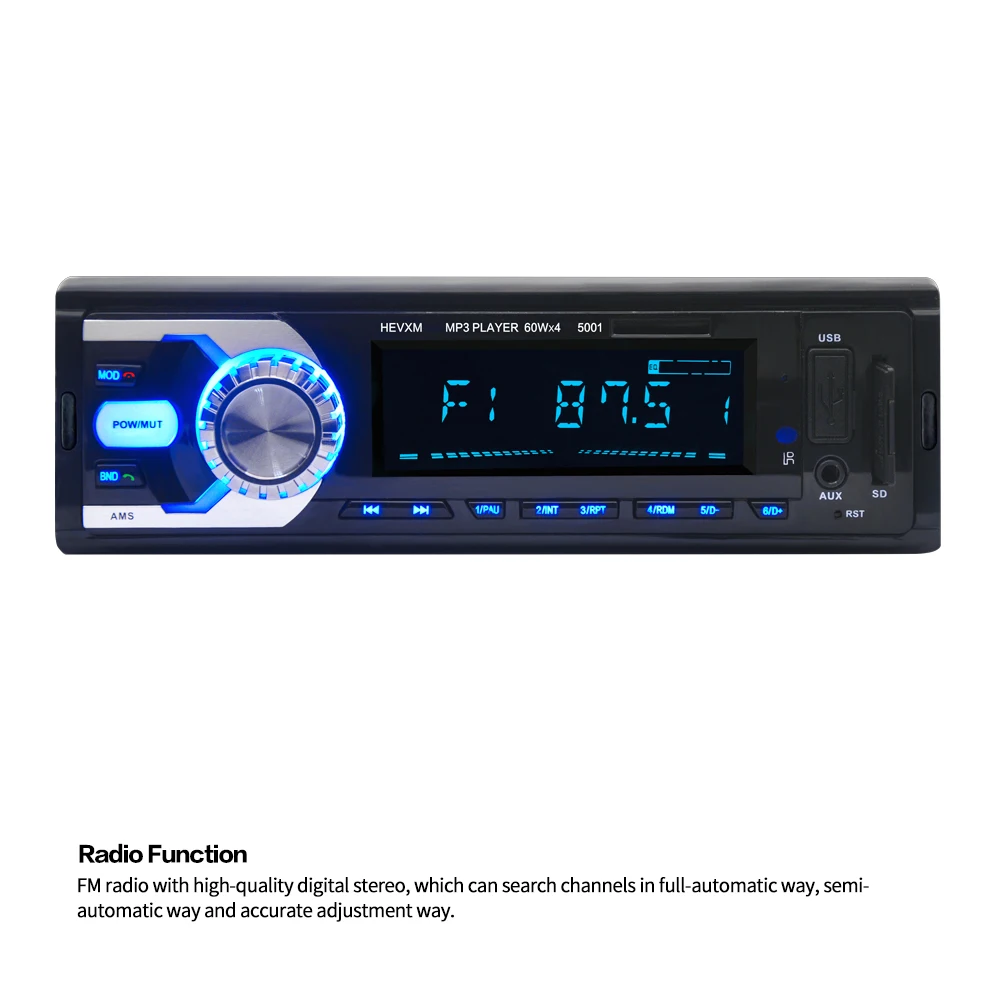 12 В автомобильный стерео FM Радио MP3 аудио плеер Поддержка Bluetooth телефон с USB/SD многофункциональный BT автомобиль MP3 плеер
