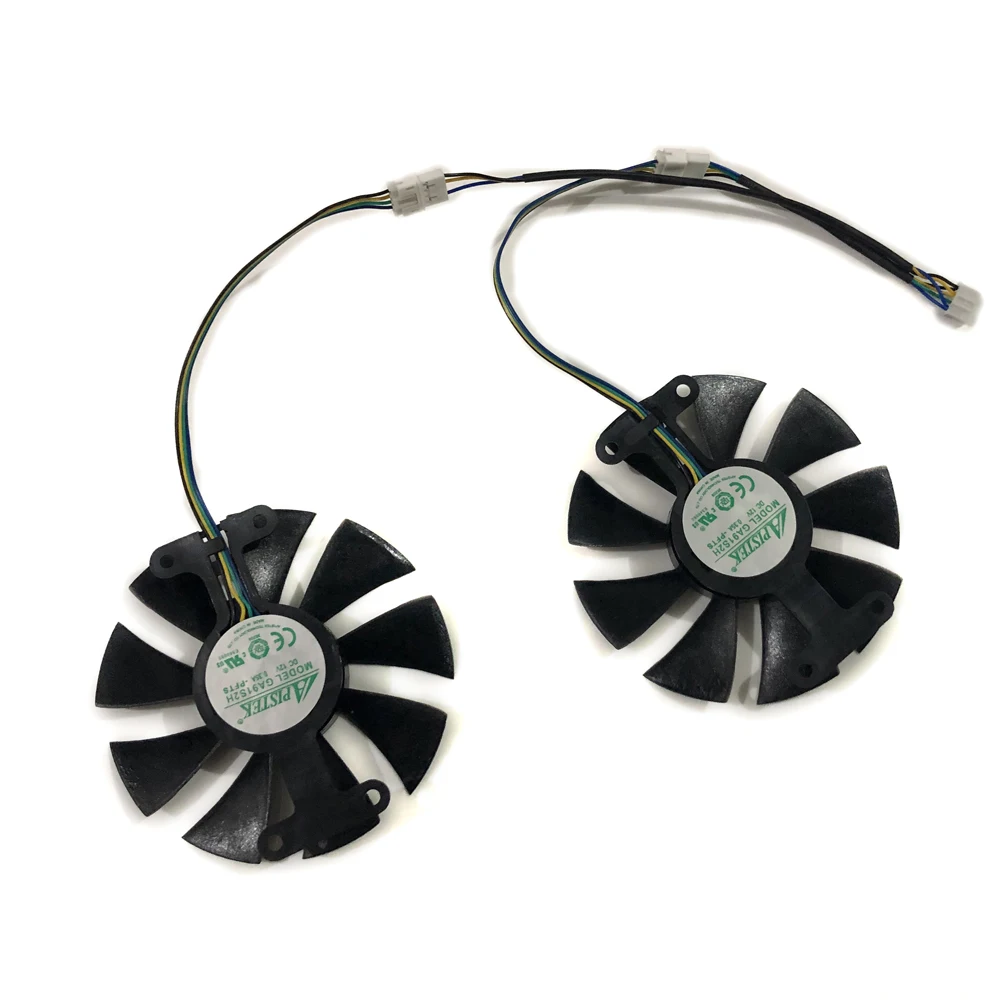 Кулер для видеокарты Repairist 2 шт./лот GTX 950/960 GPU VGA вентилятор GALAXY GeForce GTX950 gtx960 Europe V1 4G