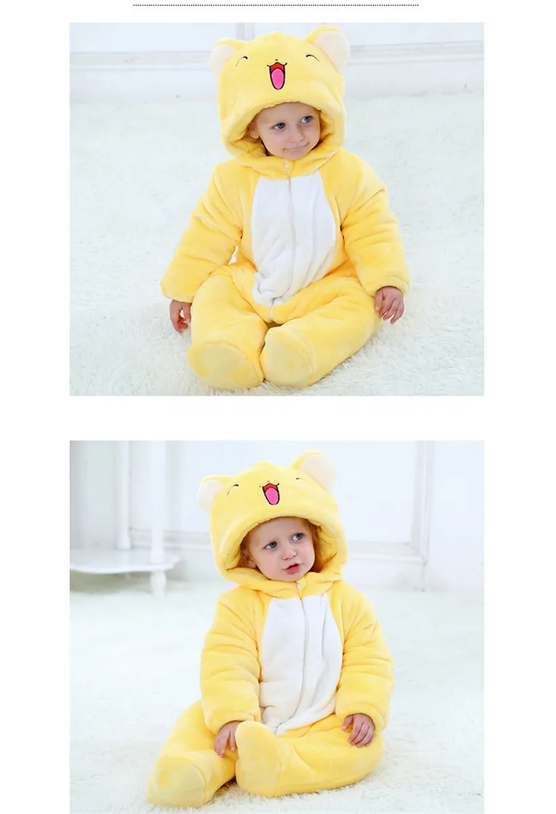 Brand New Baby Rompers Winter Thick  Baby Boy Girls Outdoor Wear Clothes Cotton Baby Romper Long Sleeve Newbore Rompers Hat 02
