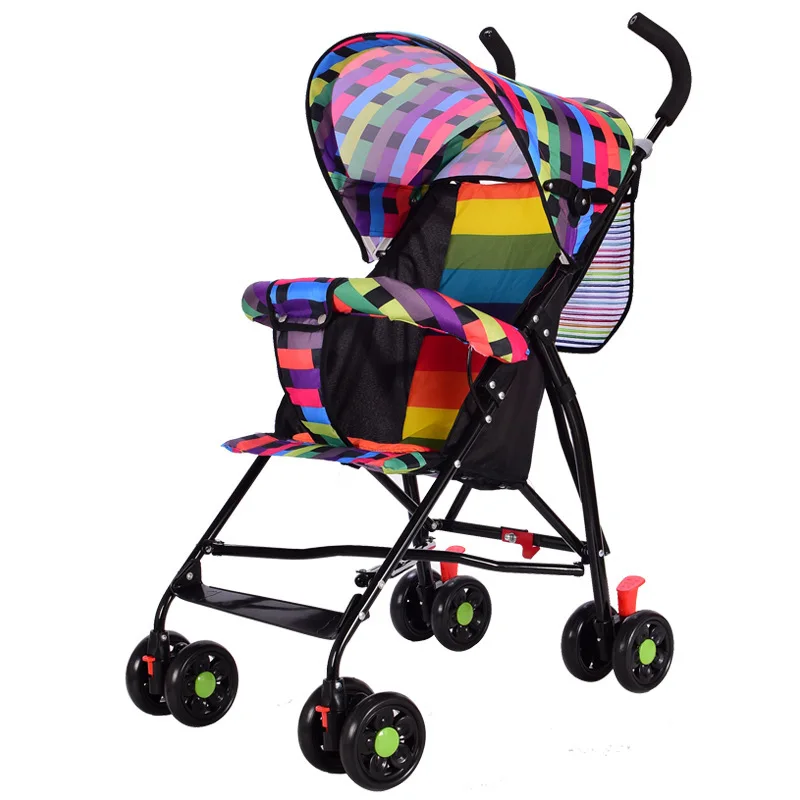 

Baby Stroller Portable Folding Trolley Baby Four-wheeled Trolley Simple Umbrella Trolley Portable Trolley