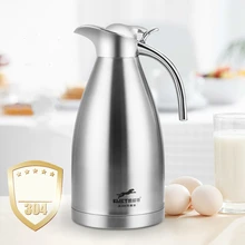 Топ класс двойными стенками из нержавеющей стали вакуум сохранение тепла кувшин чайник инструменты бариста Молоко Кофе кувшины бутылки воды 1Л горшок