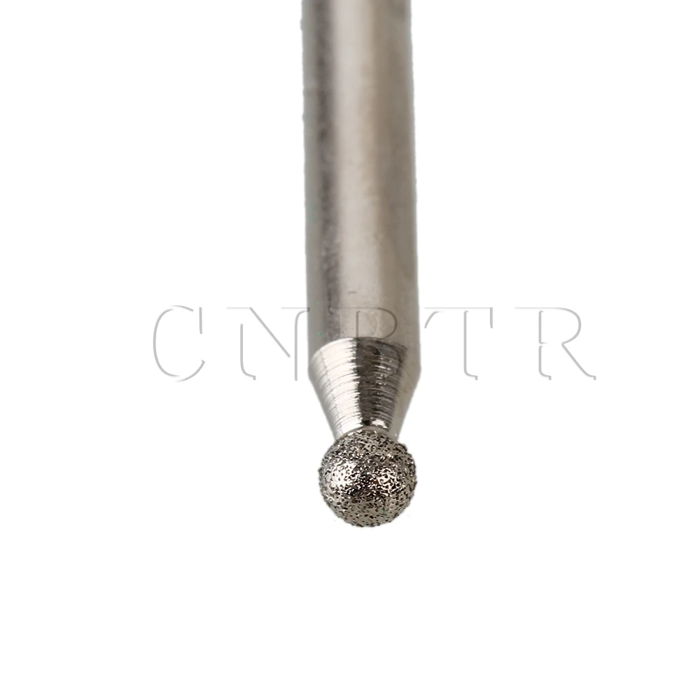 CNBTR Silver Diamond Coated Rotary Burrs Jewelry Tool 2,5mm Sphere - Vrták - Fotografie 6