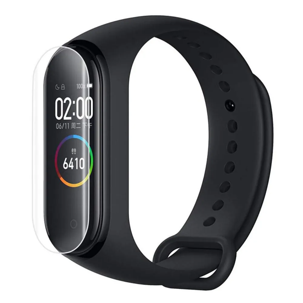 12 шт./лот, мягкая защитная пленка для Xiaomi Mi Band 4, защитная пленка на браслет Xiaomi 3 2 Band 2 Band 3 Band 4 M4, не закаленное стекло