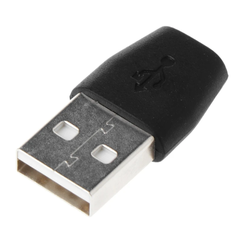 USB 2,0 мужчина к Micro USB Женский адаптер конвертер кабель для передачи данных и зарядки Micro USB Женский к USB 2,0 Мужской высокой скорости - Цвет: BK