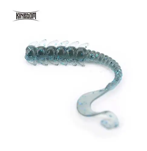 

Kingdom soft fishing lure worm 50mm 0.53g 10pcs/bag,40mm 0.25g 12pcs/bag grub soft baits bass soft plastic lures model 3808