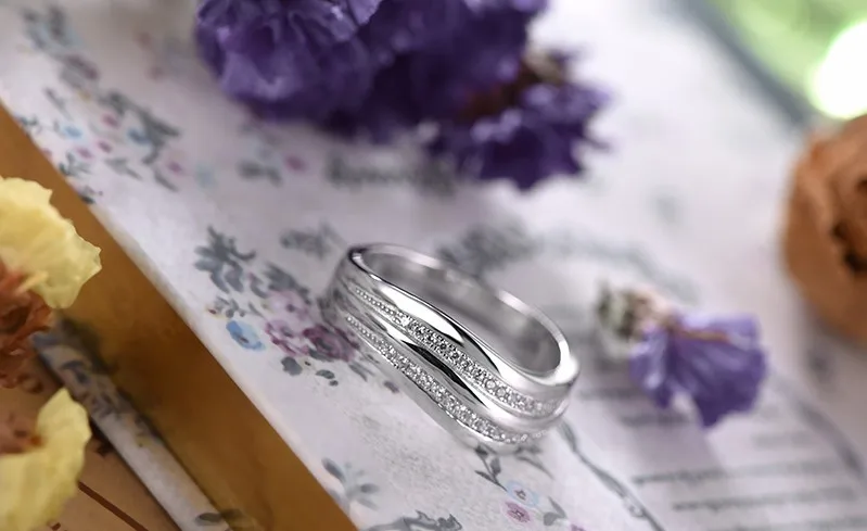 925 sterling silver rings, rings for women,engagement ring ,wedding ring,for silver ring band,for 925 wedding ring for ring finger ring DL54610A (9)