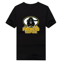 2017 New 100% Cotton packers Empire T-shirt Star Wars Darth Vader greeb bay T Shirt 0106-2