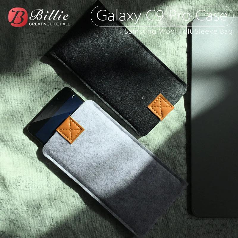 Универсальный чехол для телефона Samsung Galaxy C9 Pro с карманом 6 0 дюйма шерстяной