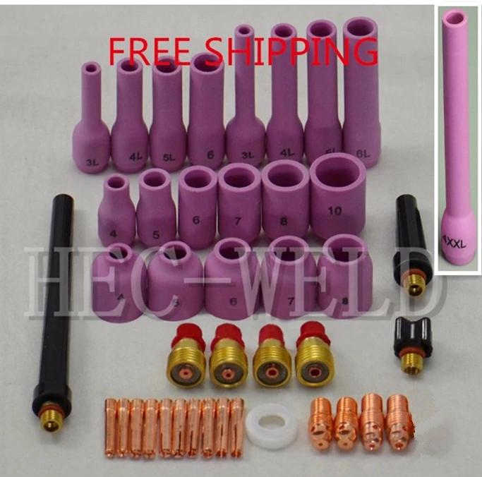 FREE SHIPPING HEC TIG Gas Lens KIT,Back Cap Collet Body Fit TIG Welding Torch SR WP9 20 25,42PK Crazy discount FREE SHIPPING HEC TIG Gas Lens KIT,Back Cap Collet Body Fit TIG Welding Torch SR WP9 20 25,42PK Crazy discount