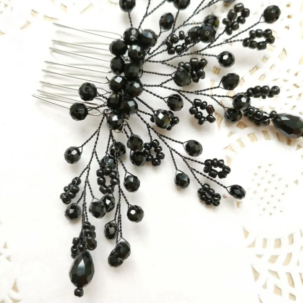 Black Color Hair Combs  (11)