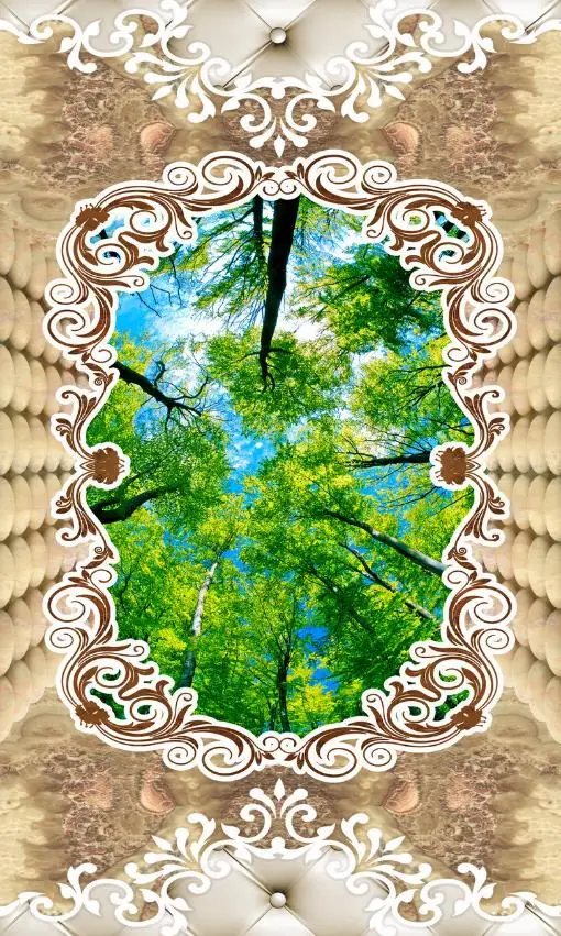 3D Floor Tiles European style Marble parquet Vinyl Wall paper Floor Modern Wall paper Home Decor