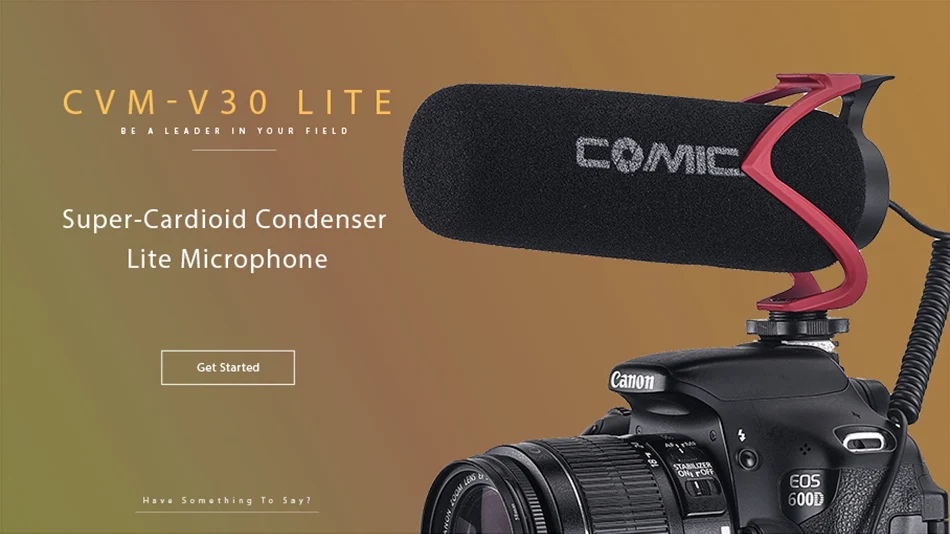 Comica на камеру микрофон направленный Конденсатор Запись дробовик видео микрофон для iPhone Canon DSLR VS Rode Videomicro