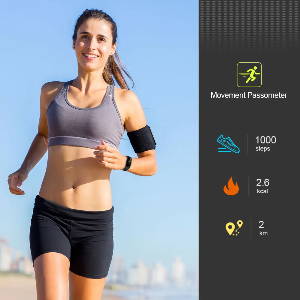 VERYFiTEK V10 Smart Wristbands Fitness Bracelet Color LCD Heart Rate Monitor Blood Pressure Watches Wristband Pedometer Bracelet