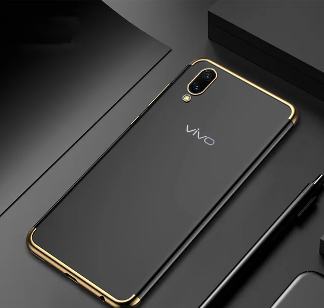 Soft TPU Luxury Phone Case For VIVO V11 pro Plating Cases Back Cover
