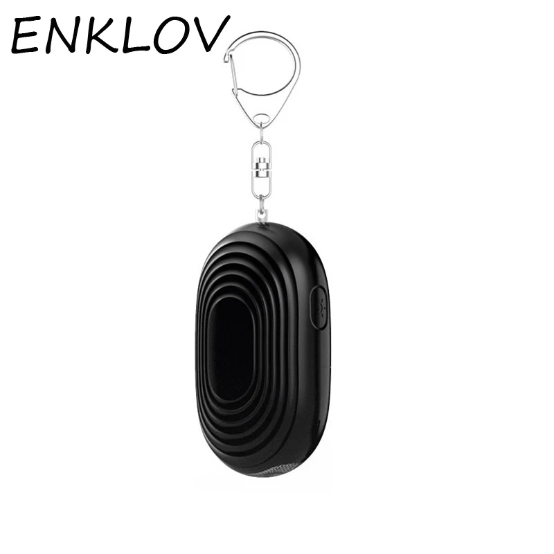 

ENKLOV Mini Aelf Defense Personal Alarm Keychain Emergency Panic Alarm Wolf With LED Light For Women/Elderly