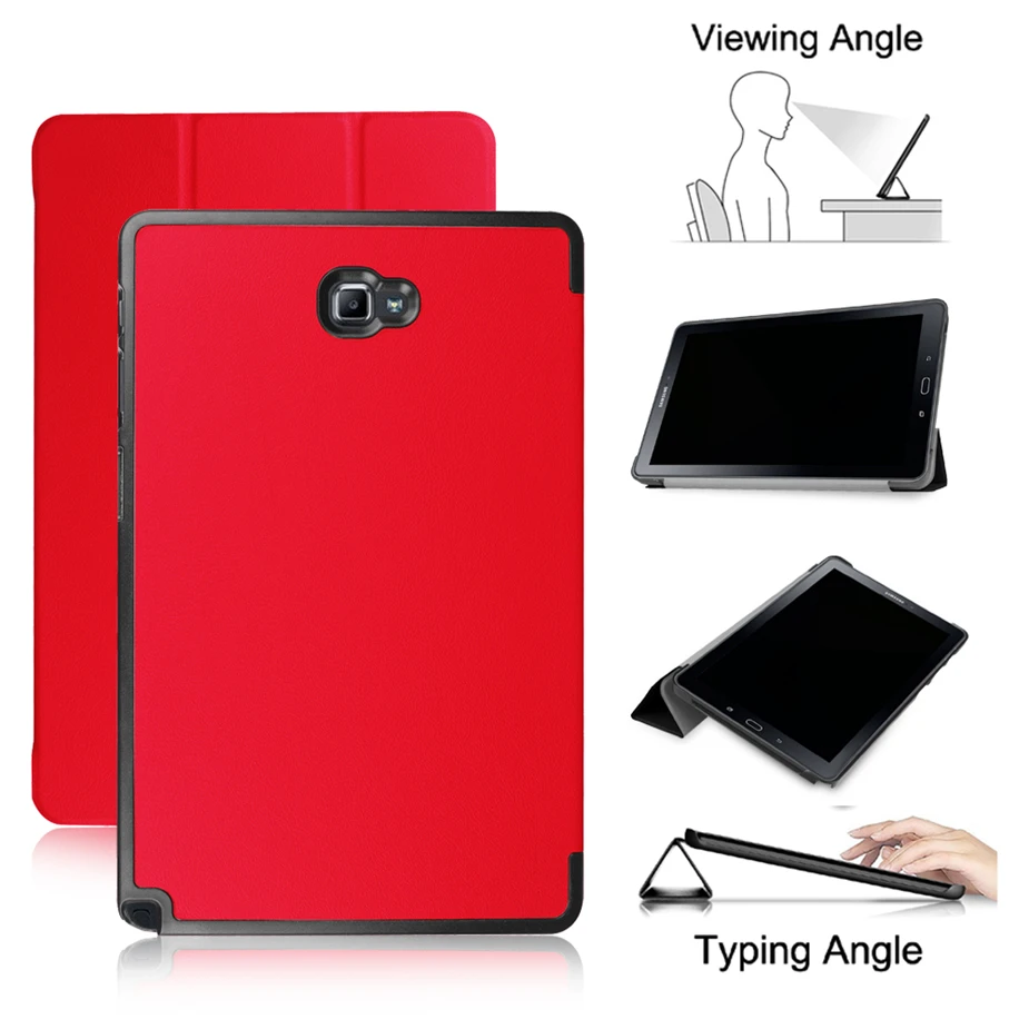 

Case For Samsung Galaxy Tab A A6 With S Pen 10.1 2016 SM-P580 P585 PU Leather Smart Tablet Cover For Galaxy Tab A 10.1 S Pen