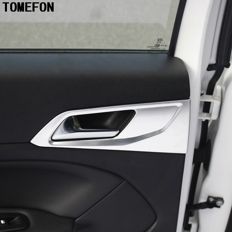 TOMEFON 4 шт. для PEUGEOT 308 2014 2015 2016 седан Стайлинг салона ABS хромированная Ручка двери