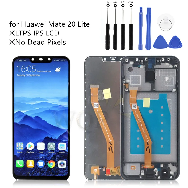 

For Huawei Mate 20 Lite mate 20lite LCD screen Display+Touch panel Digitizer for mate 20 lite +Frame repair parts 6.3"
