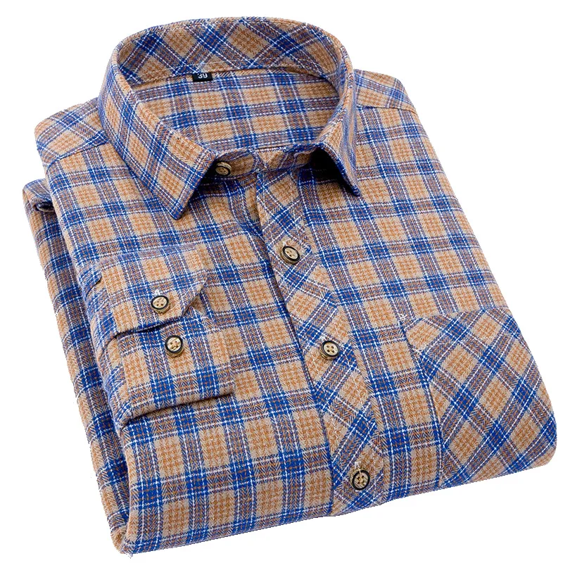 Брендовые мужские рубашки, весна-осень, новые мужские повседневные рубашки из хлопка, фланелевые клетчатые рубашки с длинным рукавом, высококачественная одежда Camisa