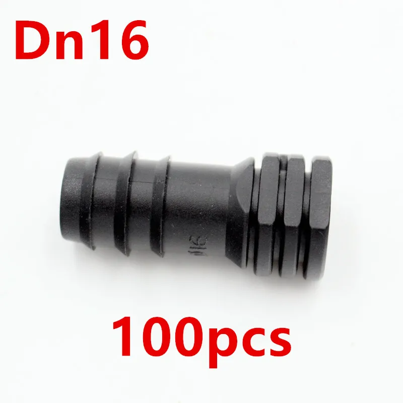 Dn16 Dn20 Barb конец линия колючей Стопорная шнур вилки Пластик воды устройство для починки шланга для микроорошение метрические фитинги для труб Z110 - Цвет: Dn16  100pcs