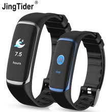 JingTider спортивный умный Браслет сердечного ритма для отображения данных по содержанию кислорода в крови P9 смарт-Браслет фитнес-трекер шагомер калории Водонепроницаемый IP67