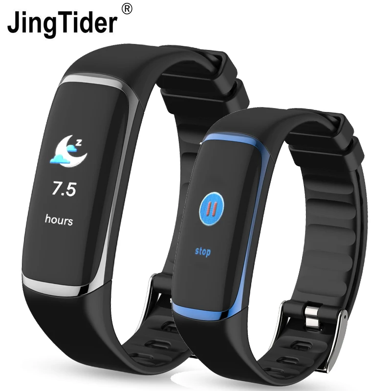 

JingTider Sport Smart Band Heart Rate Blood Oxygen Monitor P9 Smart Bracelet Activity Tracker Pedometer Calorie Waterproof IP67