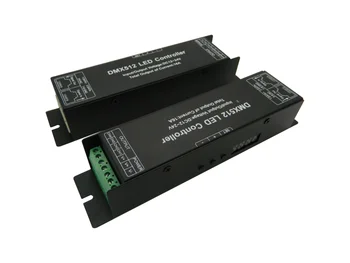 

DMX 512 Decoder 4 Channel 4A/CH DC 12V-24V Digital Display DMX 512 Led Controller Driver for RGB RGBW Led Strip Lights