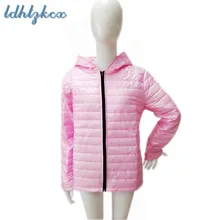 2018 Autumn Winter Coat Women New Casual Black Pink Plus Size Hooded Parkas Europe America Hot Sale Light Thin Chic Jackets CX64