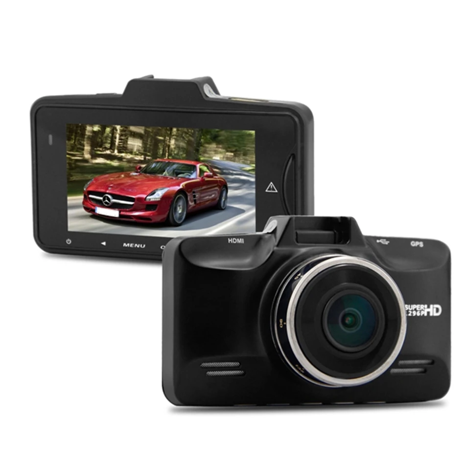 

2.7 inch LCD Screen Ambarella A7LA70 GPS Car Camcorder 1296P HD Resolution 178 Degree Wide Angle Lens G-sensor Motion Detection