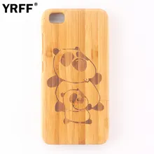Ручной резьбой корабль якорь/панда/кошка С рисунком бамбук деревянный телефон чехол для Xiaomi MI5 древесины задняя крышка для Xiaomi 5 Mi 5