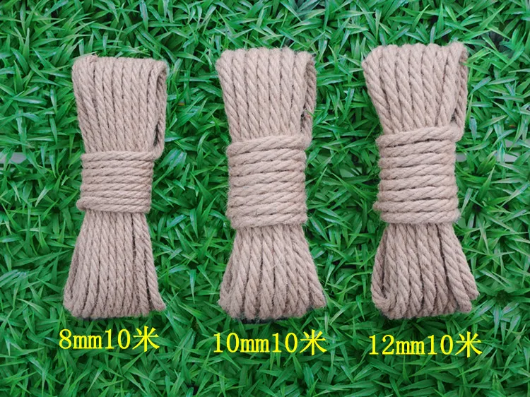 Handmade Retro Hemp Rope Jute Twine Box Wrapping Packaging Cord DIY Packing Crafting Durable Hemp Braided Rope jute rope