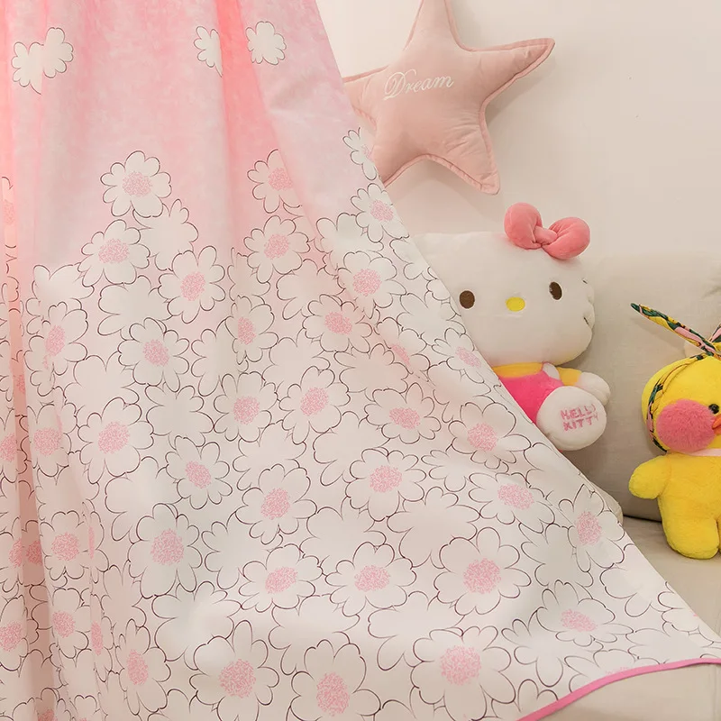 Розовая Занавеска с облаком для спальни, для детей, для принцесс, с рисунком из мультфильма, для детской комнаты, занавеска из вуали, Cotinas S105& 30
