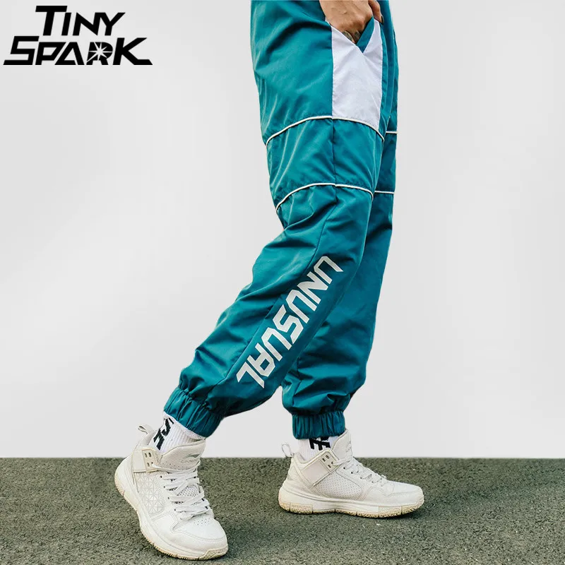 Mens Joggers Hip Pant Harajuku Sweatpant Streetwear Fashion Color Block Casual Track Pants Sweat Trousers HipHop 2018 Autumn | Мужская