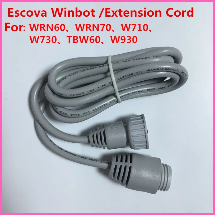 1 5 м Удлинительный шнур Для Ecovacs Escova Winbot WRN60 WRN70 W710 W730 TBW60 W930 Запчасти для