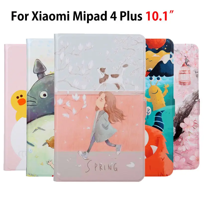 Скидка Тонкий чехол из искусственной кожи для Xiao mi pad 4 Plus mi Pad 4 plus 10,1