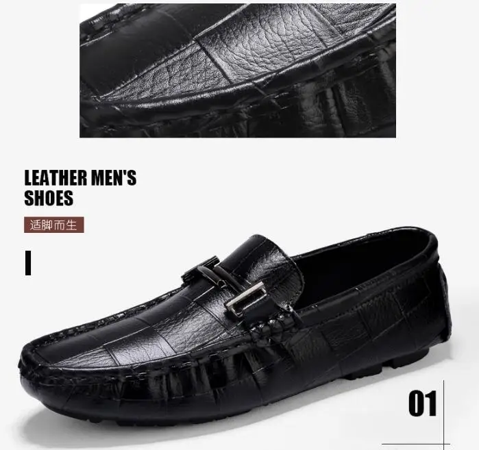 Cuir Plein Masculins En Mocassins 4 Décontractées slip 2 1 Chaussures Loisirs 3 Véritable Homme Size13 Homens Non Hommes Air De 2019 Printemps Sport 6AAxw47q