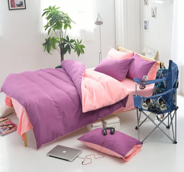 new arrival polyester brief blue yellow solid color queen twin full