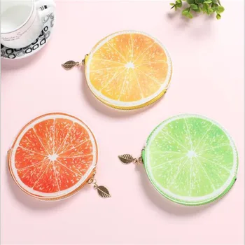 

Women Pouch Coin Purse Portable Fruit Shape Design Bag Kids Bags Kawaii Small Wallet Card Key Holder